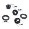 Oval-shaped plastic air eyes, special-shaped chicken eyes, teardrop-shaped air eyes, two-eye multi-layer combination air eye clothing accessories details Picture